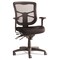 Alera 17.7 in. to 21.4 in. Seat Height Elusion Series Mesh Mid-Back Prem Fabric Multifunction Chair Supports Up to 275 lbs. - Black